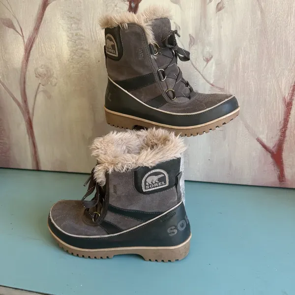 Sorel Tivoli II Tall Ankle Fur Lined Lace Up Winter Snow Boots Size 6.5 Women's - Image 3