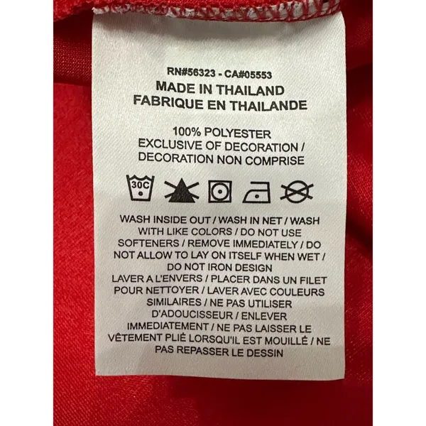 Nike Icon Jersey Tank Top Sleeveless Crew Neck Sequins Gold Red Women's L NWOT - Image 11