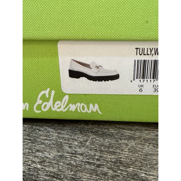 Sam Edelman‎ Tully lugged platform loafers White Shiny Size 9M Equestrian Bit - Image 9