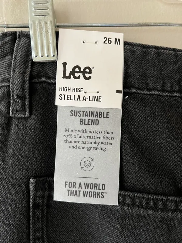 Lee Sz 26 Lyocell Blend Heritage Wide Leg Baggy Denim Pants‎ Jeans High Rise - Image 3