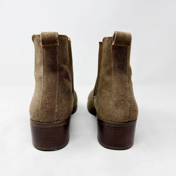 [Steve Madden] Dover Brown Suede Leather Block Heel Chelsea Ankle Boots Size 8.5 - Image 9