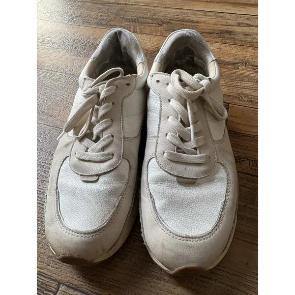 Madewell Kickoff Trainer Sneaker White Low Top Lace-Up Athletic Women's size 8 - Image 2