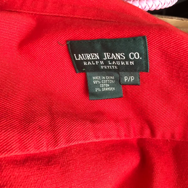 Ralph Lauren Reddish Orange  denim jacket (Size S) - Image 4
