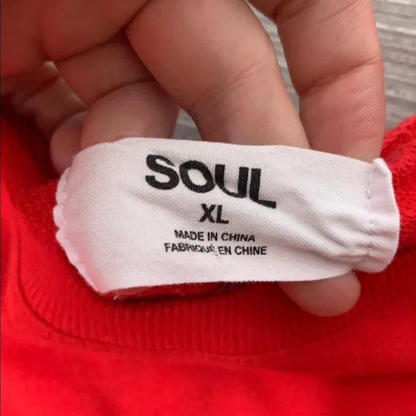 NWOT Soulcycle embroidered lace‎ up cropped sweatshirt sz XL - Image 6