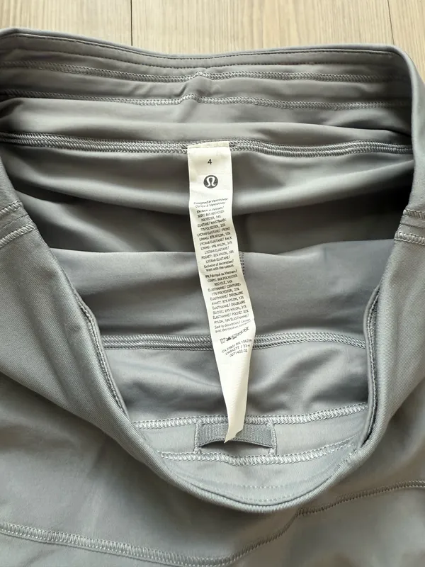 Lululemon pace rival skirt tall RHIG grey size 4 - Image 4