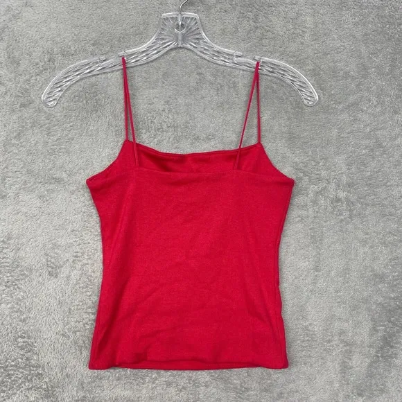 Madewell Top Womens Extra‎ Small Watermelon Red Square Neck Cropped Tank NV999 - Image 5