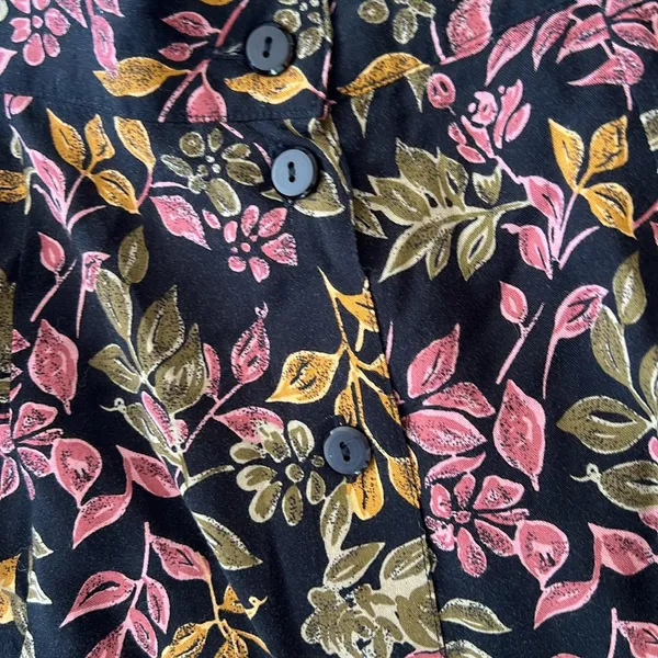 Vintage Sag Harbor Floral Print Midi Skirt Size Medium - Image 4