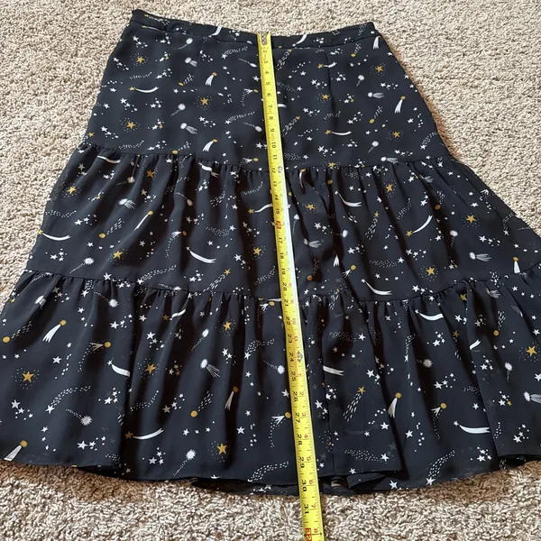 Boden Women's Frome Whimsical Celestial Midi Skirt US 12R Witchy Moon Stars - Image 5