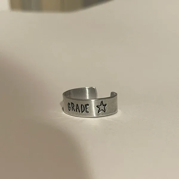 Handmade First Grade Teacher Ring - Image 2
