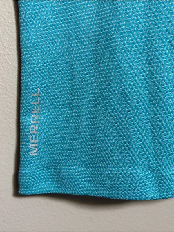 Merrell Select Wick Active Shirt Teal T-Shirt - Image 5