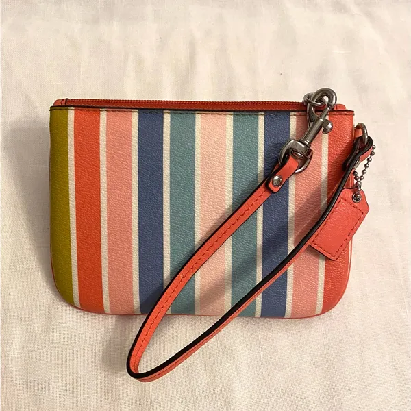 Coach Peyton Multistripe Medium Wristlet | Sweet and Saucy - Image 2