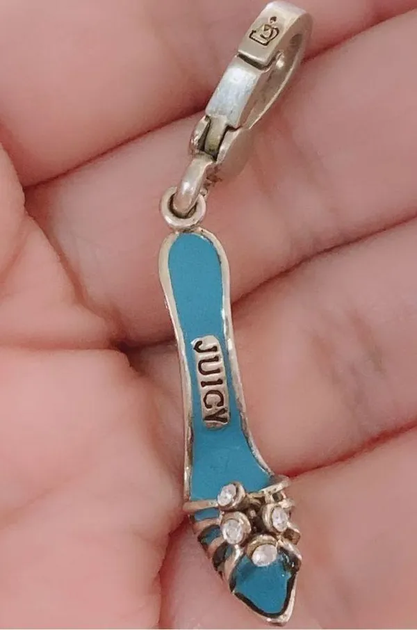 Juicy Couture Silver Blue Enamel Rhinestone Charm - Image 6