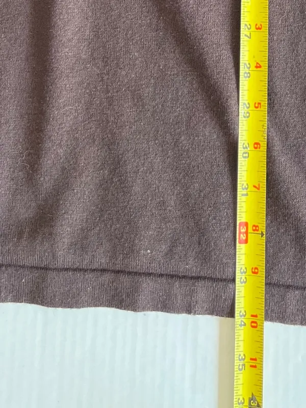 Tyler Boe Sz M Brown Cotton Cashmere Blend Midi Dress Stretch Cowl Neck‎ Pullov - Image 7