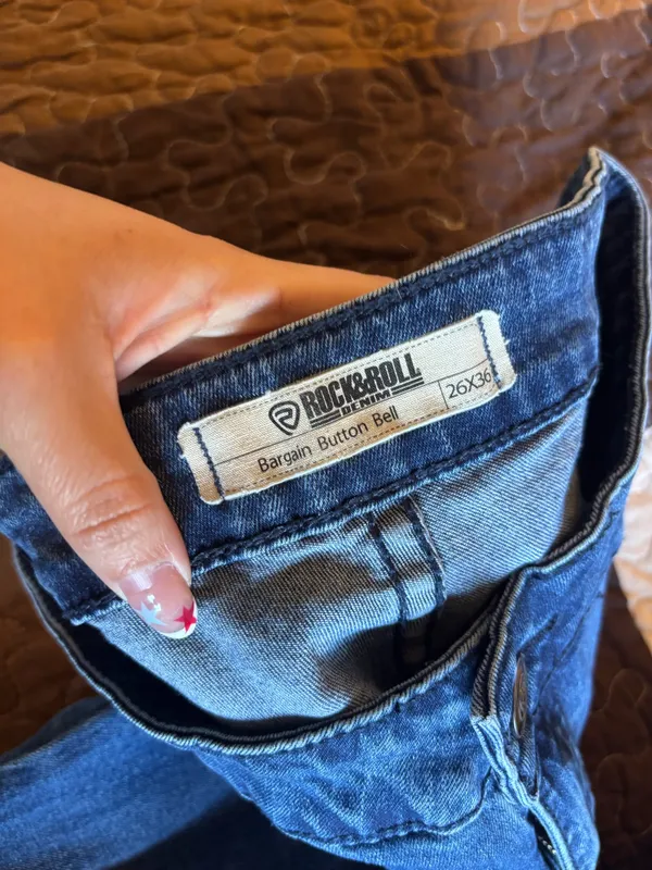 Rock N Roll Denim Bell Bottoms - Image 4