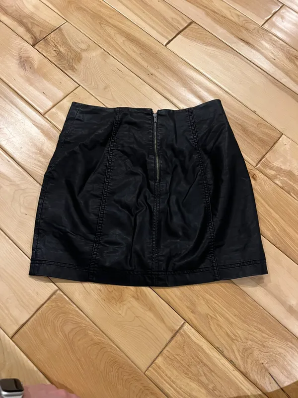Free People Leather Skirt - Image 2