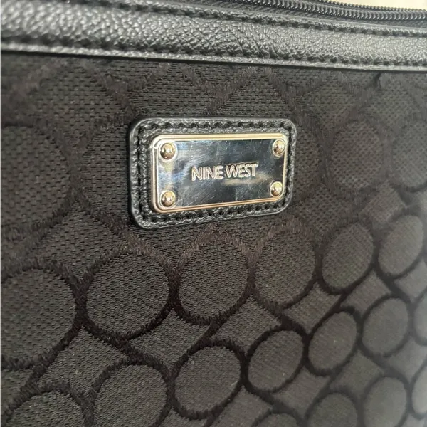Nine‎ West Black Circle Pattern Crossbody Bag - Image 3