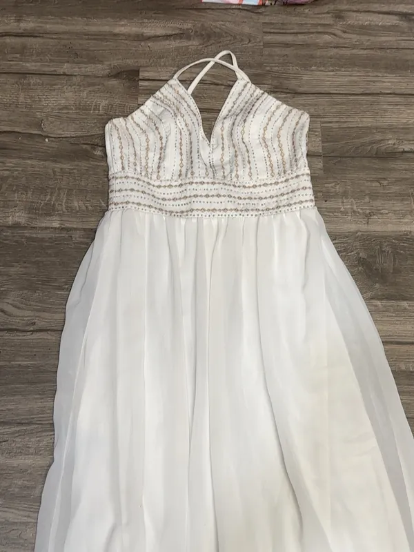 Lulu's White Lace-Trim Spaghetti Strap Maxi Dress - Image 4
