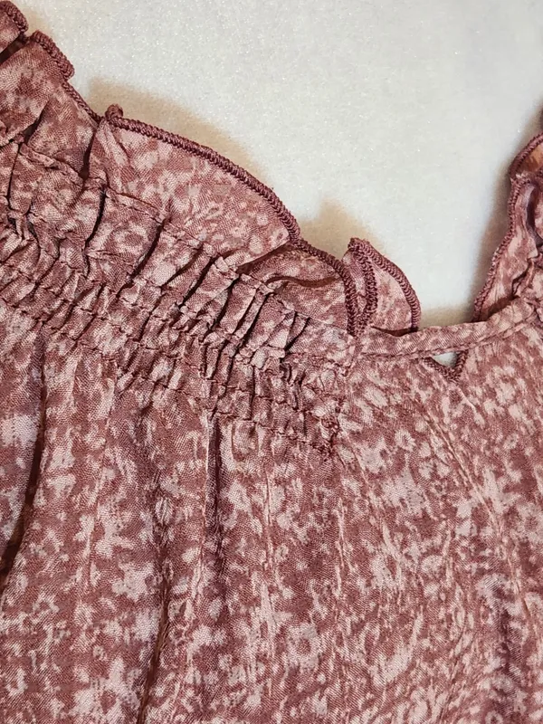 Universal Thread Pink Print Boho Blouse Size XL - Image 4