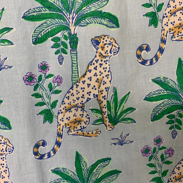 PrintFresh Brunch Dress in Leopard Mirage Organic Cotton Womens XS New - Image 4