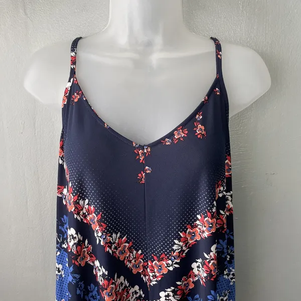 Maurices Sundress Size Medium Strappy Handkerchief Hem Boho Romantic Vacation - Image 5