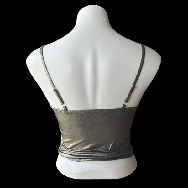 Miss Selfridge Cowl Cami Top Gold Metallic UK8 - US4 NWT IN PACKAGE - Image 3