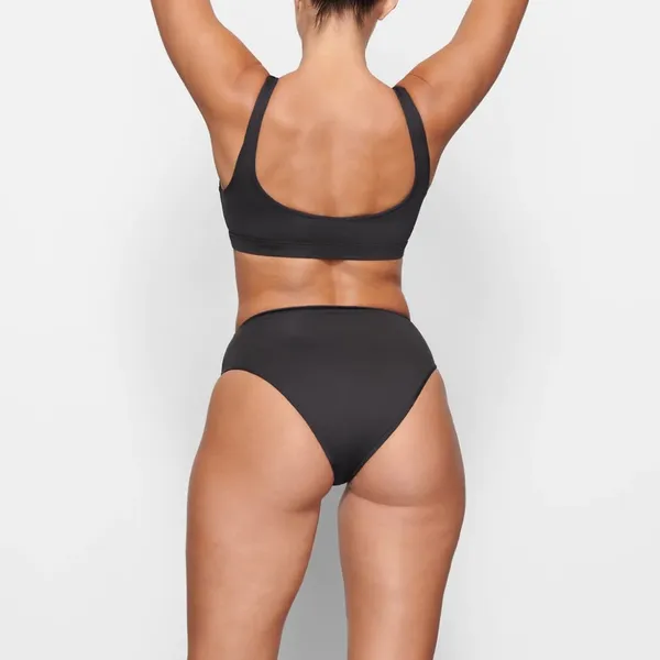 NWT SKIMS Signature Swim Top Onyx size L - Image 4