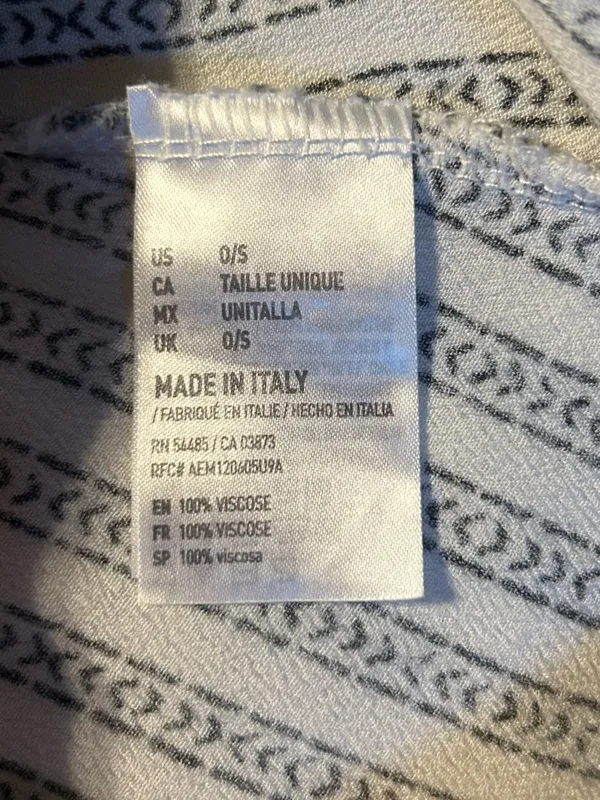 Don’t Ask Why White & Black Patterned Slip Dress OS EUC Size undefined - Image 6