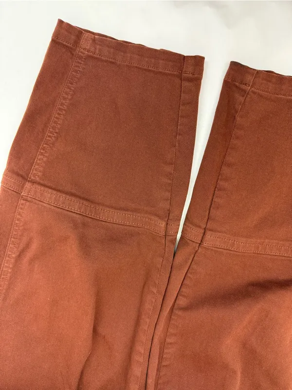 Everlane The Utility Barrel Pant Rosewood High Rise Cotton Brown - Image 12