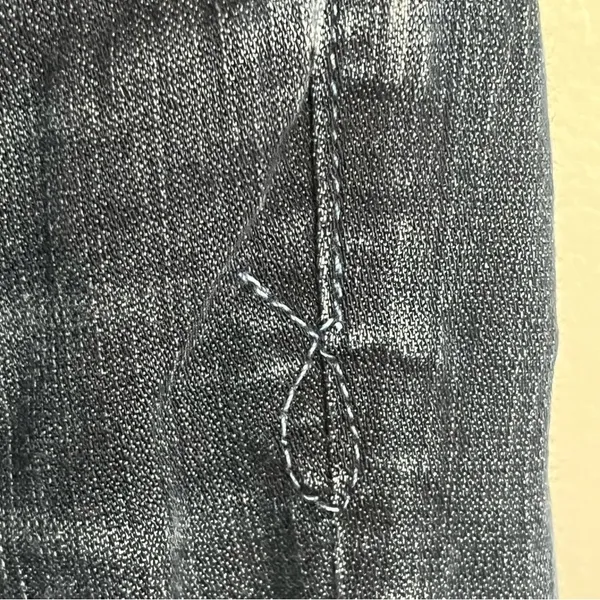 Lucky Brand Lola Boot Women's 2/26 LONG Ankle Dark Wash Blue Denim Bootcut Jeans - Image 7