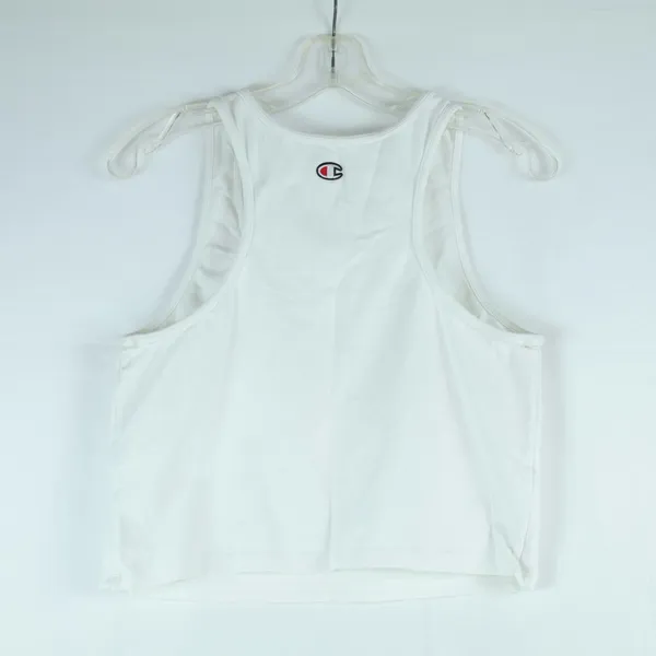 Champion White Cropped Tank Top Womens Size: XL - Image 2
