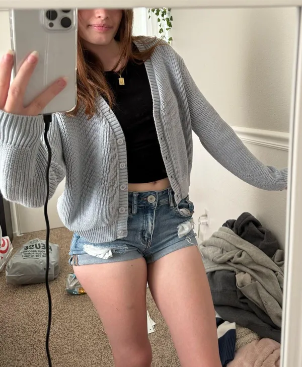 Brandy Melville Blue Cardigan - Image 2