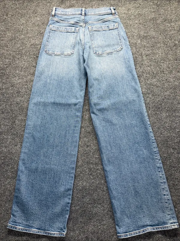 Madewell Light Blue Wide-Leg Jeans - Image 3