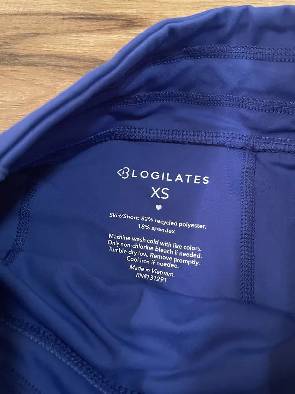 NWT! Blogilates Target X Popflex Viral Women’s Trailblaze Slit Skort Blue XS - Image 7