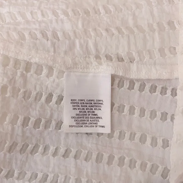Anthropologie LILKA Eyelet White Cloud Swim Cover Up Maxi Dress Duster Medium - Image 13
