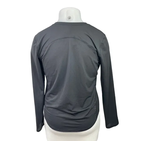 Lululemon Women's Black Long Sleeve Athletic Activewear Tee T-shirt Top Size 10 - Image 3