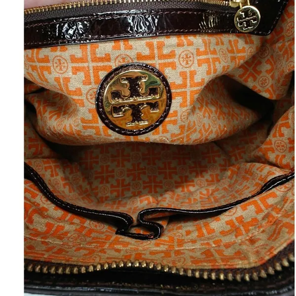 Tory Burch brown crinkled bag - Image 10