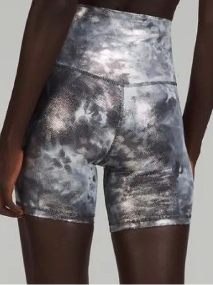 Lululemon align high rise shorts foil shine tie dye 12 special edition - Image 2
