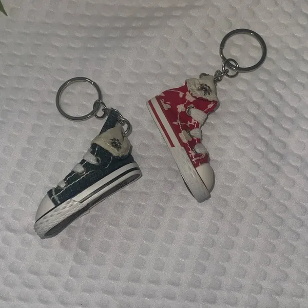 Converse Red and Black Sneaker Keychains - Image 4