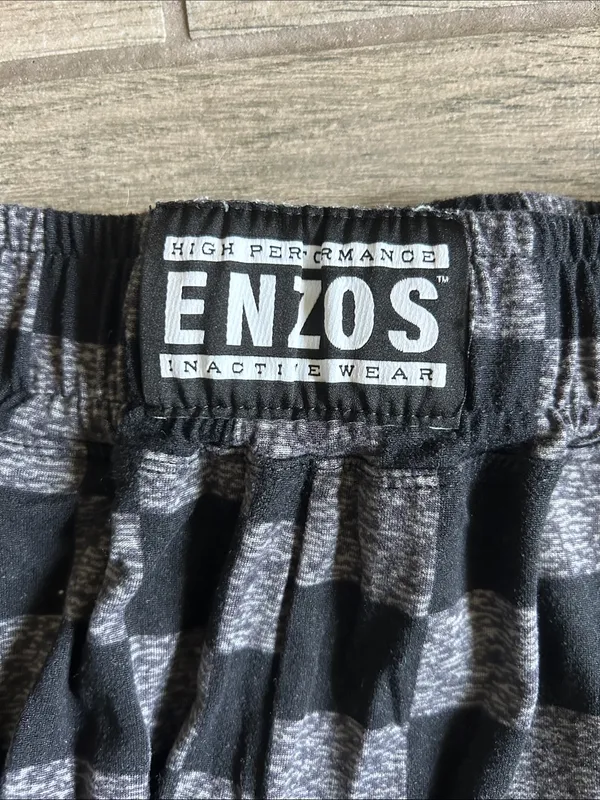 Black & Gray Check Lounge Pajama Pants - Image 2