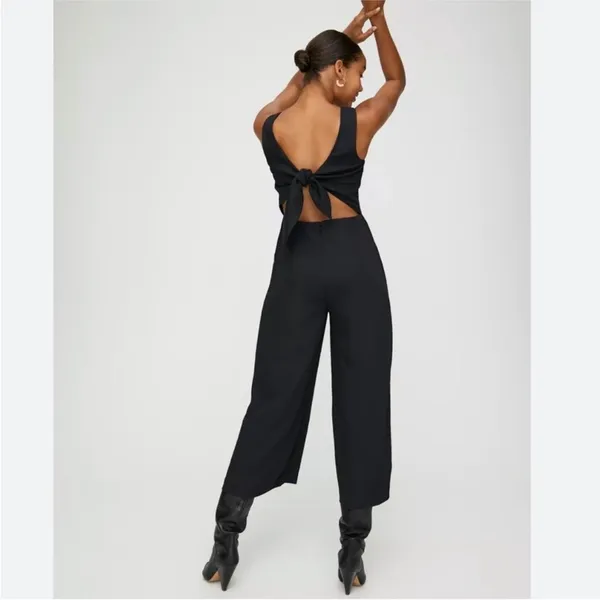 Aritzia Wilfred Ecoulment Wide Leg Jumpsuit Size 0 - Image 3