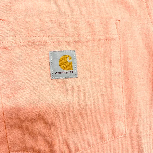 Carhartt Loose Fit Pocket Tee‎ Womens M Peach Short Sleeve Cotton Blend T-Shirt - Image 7