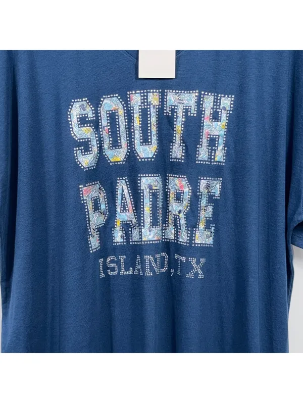 South Padre Island Rhinestone Tee 2XL NWT - Image 2