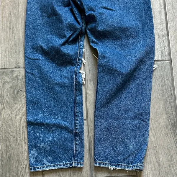Levi's Relaxed Ripped Blue Denim Jeans - Image 7