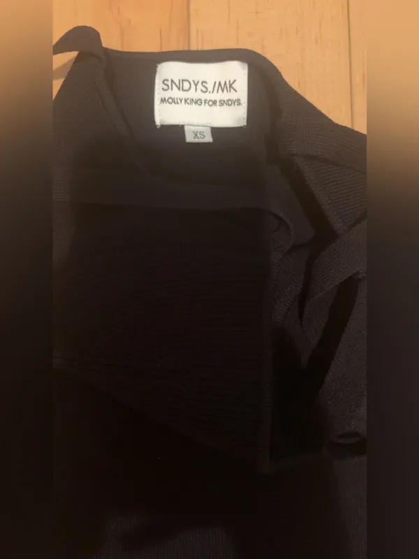 Revolve SNDYS BLACK MINI DRESS - Image 4