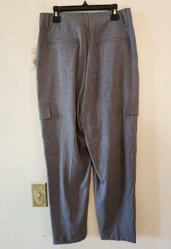 A new day grey cargo wide leg dress pants size 4 - Image 2