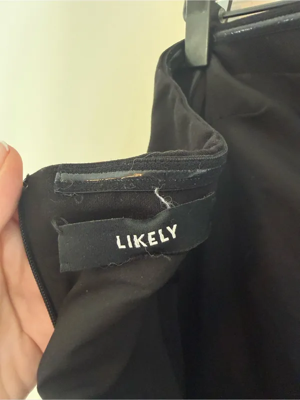 Likely Windsor Black Strapless Maxi Gown Dress Size 0 - Image 8