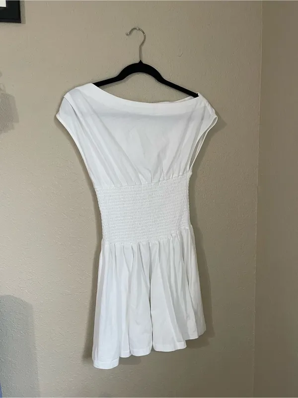 Altar’d State Alianna Mini Dress Size XS Off Shoulder Smocked Flirty Brunch Boho - Image 7