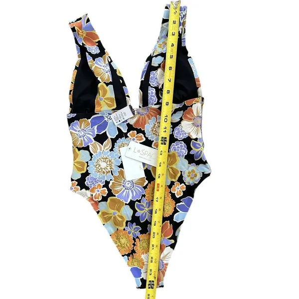 L* SPACE Katniss One-Piece Swimsuit BLACK SIZE S NWT - Image 7
