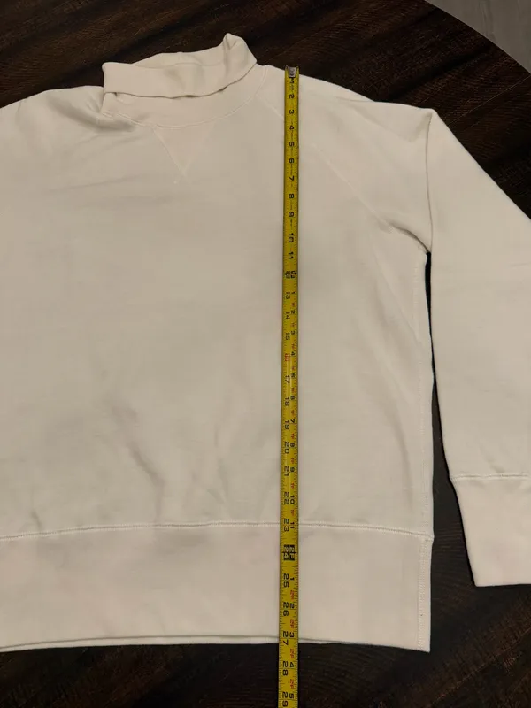 Todd Snyder x Champion White Turtle Neck Sweatshirt-Size Large - Image 4