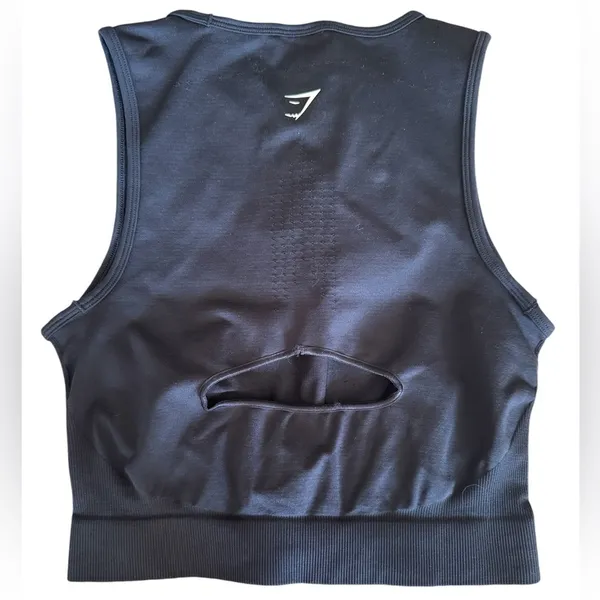 NWOT Seamless Midi Tank Top in Black - Image 4